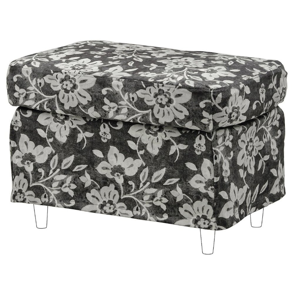 New ! Ikea STRANDMON Ottoman COVER ONLY, frorum beige/anthracite 905.466.14